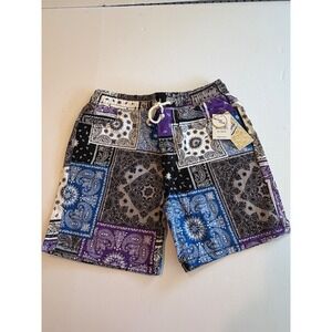 Fresh Prints of Bel-Air Mens Paisley Patchwork Stretch Twill Shorts M
